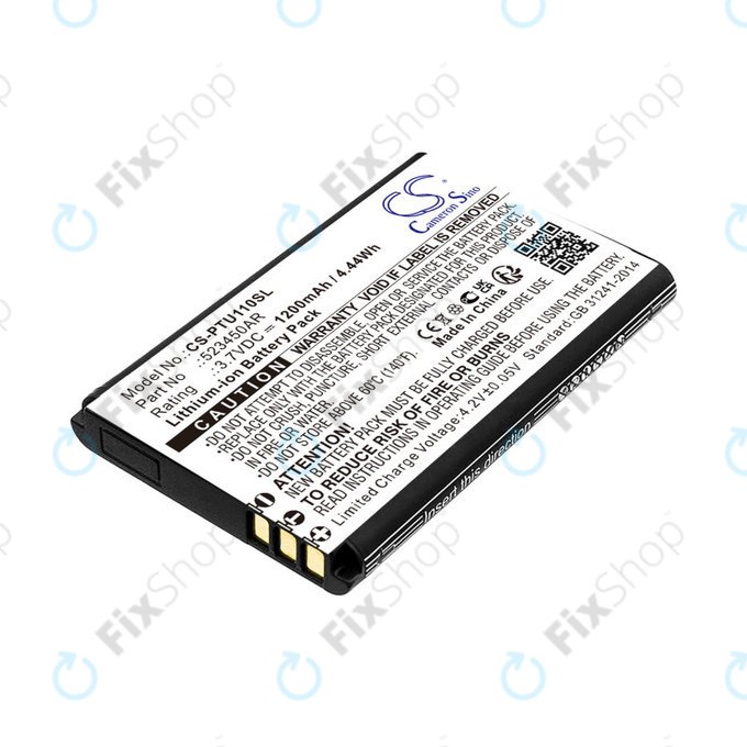 Батерия за Panasonic Kx-Tf200, Kx-Tu110, 1200mAh, Li-Ion, 3.7V, 523450AR, HQ