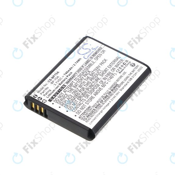 Батерия за Samsung ES, ST, 740mAh, Li-Ion, 3.7V, BP-70A, HQ