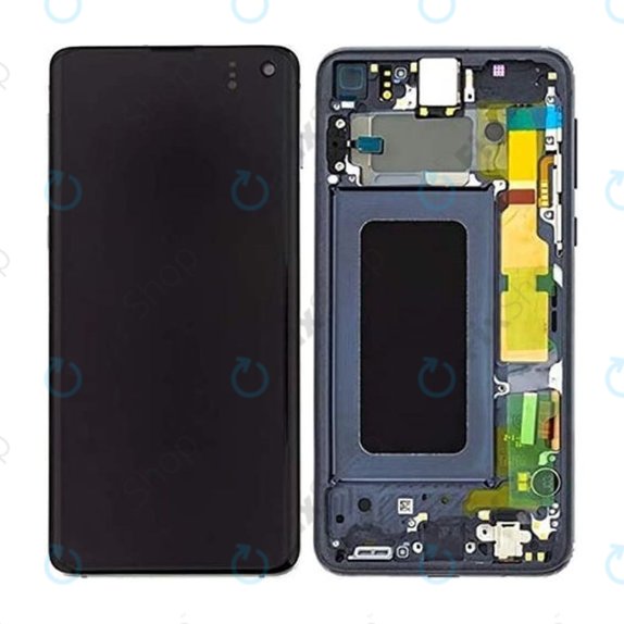 дисплей OLED за Samsung S10e G970F, Тъчскрийн и рамка, Prism Black