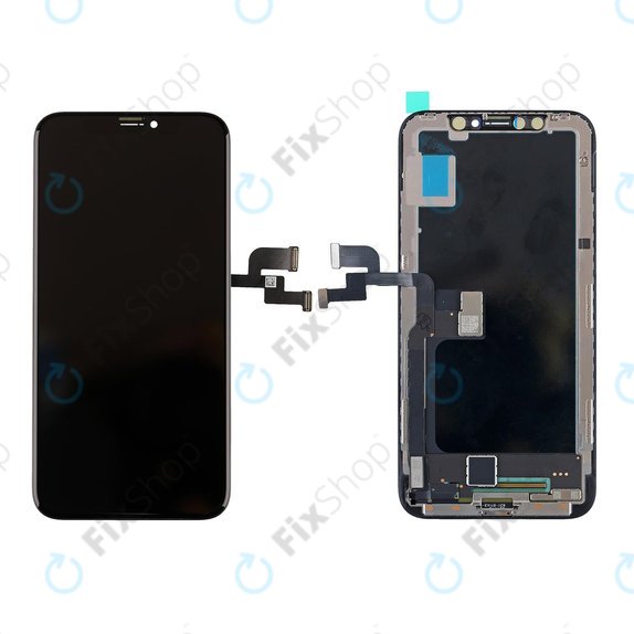 Дисплей Hard OLED за iPhone X, Тъчскрийн с рамка, FixPremium