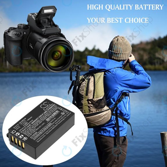Батерия за Nikon Coolpix A, 850mAh, Li-Ion, 7.4V, EN-EL20, HQ