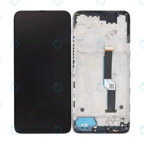 дисплей за Motorola One Fusion Plus, Тъчскрийн и рамка, черен, Black, TFT
