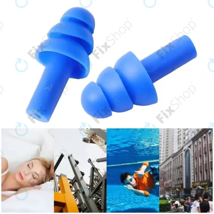 Меки силиконови накрайници за уши, Blue, чифт