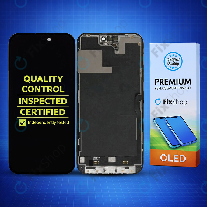 Дисплей Hard OLED за iPhone 14 Pro, Тъчскрийн с рамка, FixPremium