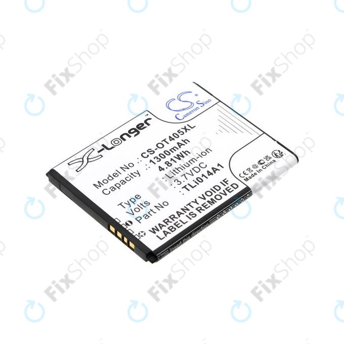 Батерия за Alcatel OneTouch Evolve, 1300mAh, Li-Ion, 3.7V, TLi014A1, HQ