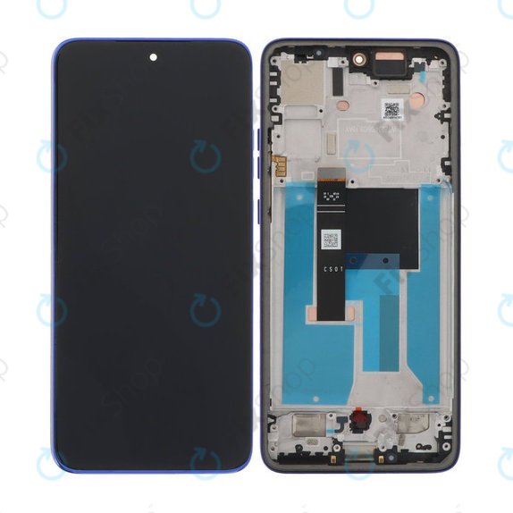 Дисплей OLED за Motorola Edge 50 Neo, Nautical Blue, Тъчскрийн с рамка
