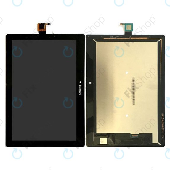 LCD дисплей за Lenovo TAB 2 A10-30 TB2-X30F, Тъчскрийн без рамка, черен, Black, TFT
