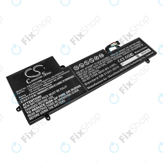 Батерия за Lenovo Yoga Slim 7-15IIL, 4500mAh, Li-Pol, 15.44V, L19C4PF5, HQ