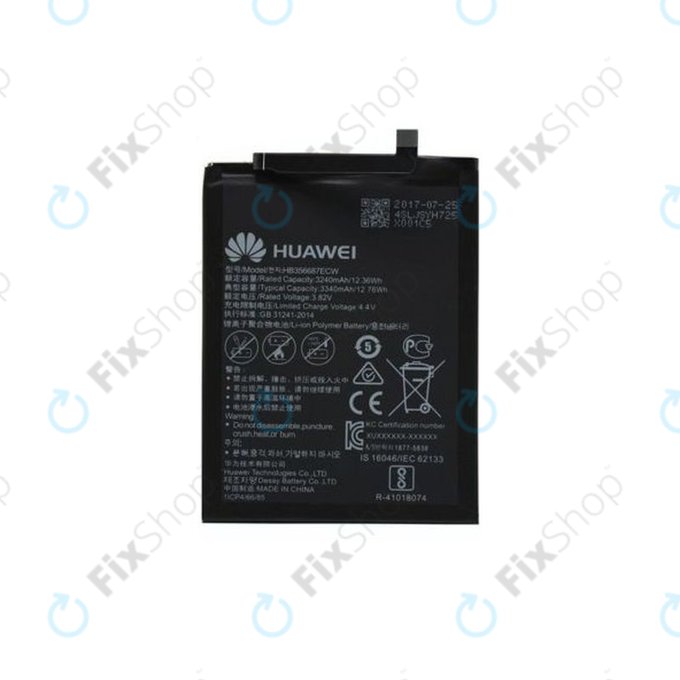 Батерия за Huawei Mate 10 Lite, Honor 7X, Nova 2 Plus, P Smart Plus (Nova 3i), P30 Lite, P30 Lite 2020, HB356687ECW, 3240mAh, 24022598, 24022698, 24022872, Genuine Service Pack