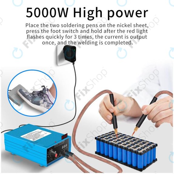 Преносим точков заваръчен апарат, 4000mAh, Docreate HPSW 5000W
