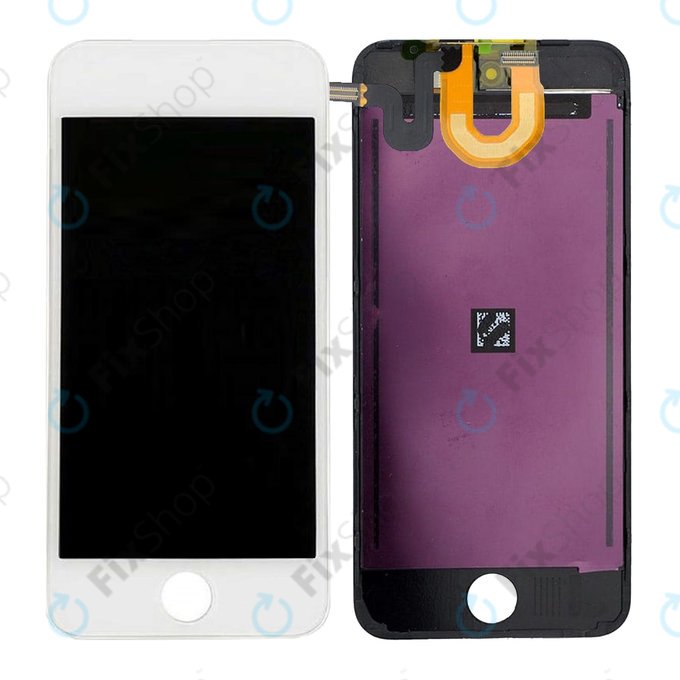 LCD дисплей за iPod Touch (5th Gen, 6th Gen, 7th Gen), White, Тъчскрийн с рамка