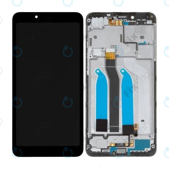 дисплей за Xiaomi Redmi 6, Redmi 6A, Тъчскрийн и рамка, черен, Black, TFT