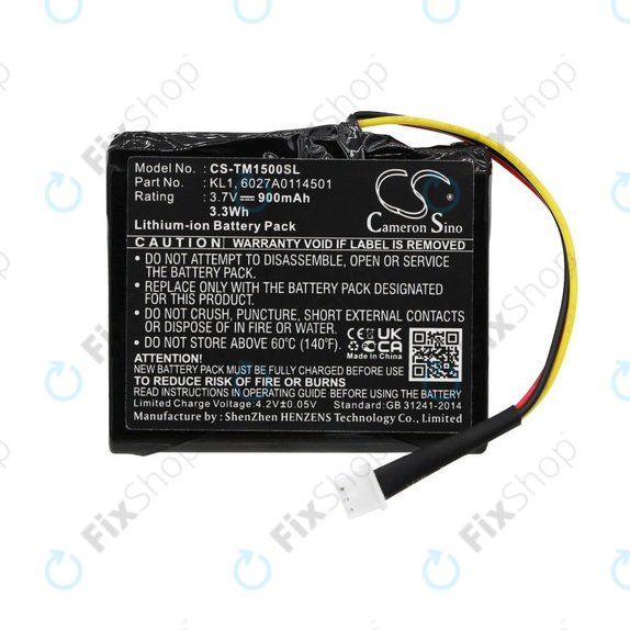 Батерия за TomTom Via 1405, 900mAh, Li-Ion, 3.7V, 6027A0114501, HQ