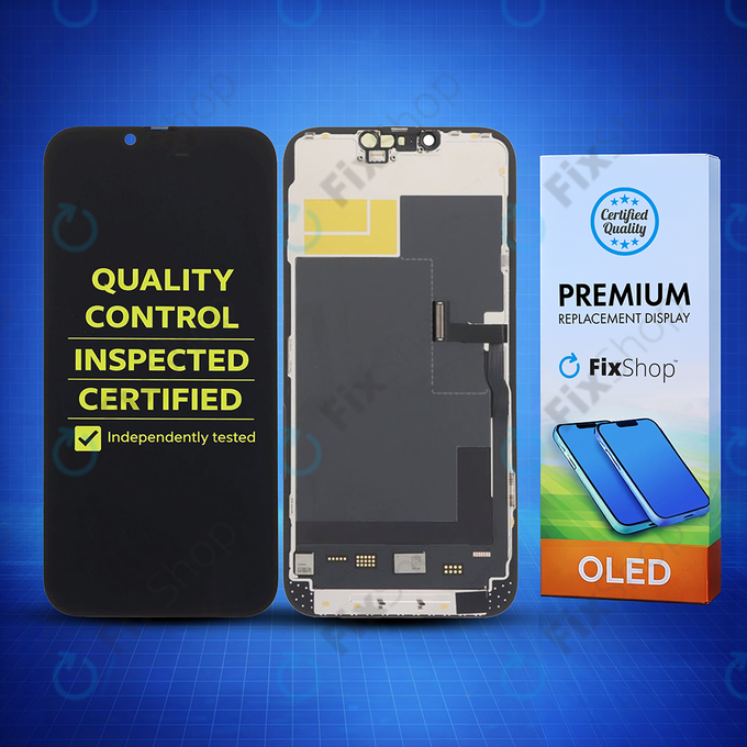 Дисплей Soft OLED за iPhone 13 Pro Max, Тъчскрийн с рамка, DIAGNOSTIC