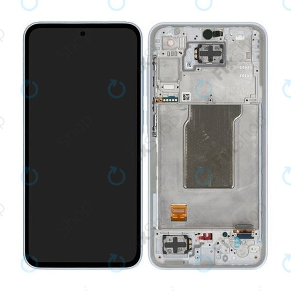 дисплей за Samsung A35 A356B, Тъчскрийн и рамка, Awesome Iceblue, TFT