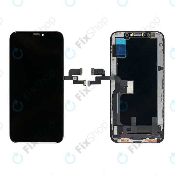 Дисплей Hard OLED за iPhone XS, Тъчскрийн с рамка, FixPremium