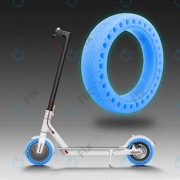 Издръжлива напълно безкамерна гума за Xiaomi Mi Electric Scooter 1S, 2 M365, Essential, Pro, Pro 2, флуоресцентно син, Blue Fluorescent