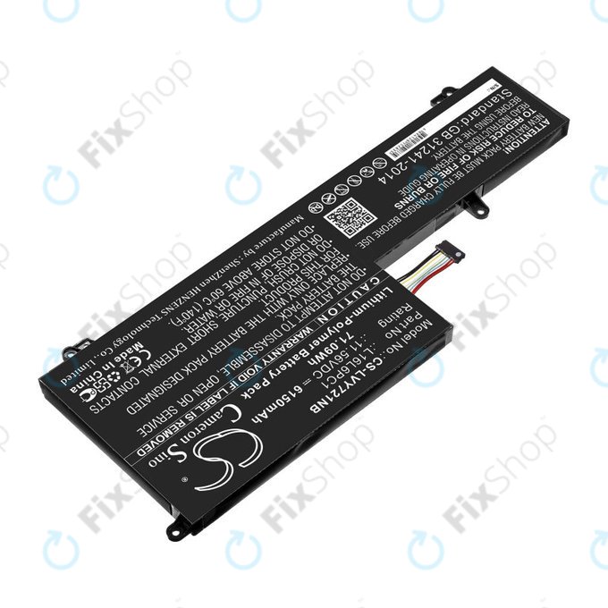 Батерия за Lenovo Yoga 720-15, 6150mAh, Li-Pol, 11.56V, L16L6PC1, HQ
