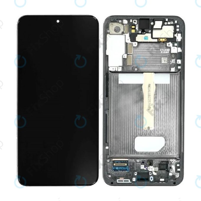 дисплей OLED за Samsung S22 Plus S906B, Тъчскрийн и рамка, Phantom Black