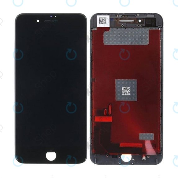 Дисплей In-Cell за iPhone 8 Plus, Black, Тъчскрийн с рамка, FixPremium