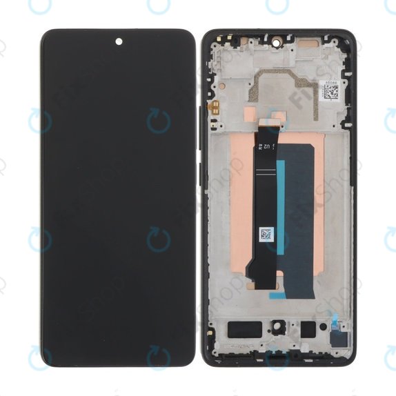Дисплей за Xiaomi Poco X6 Pro, Black, Тъчскрийн с рамка