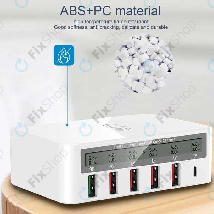 Сервизна зарядна станция WLX-818F, USB 3.0, USB-C