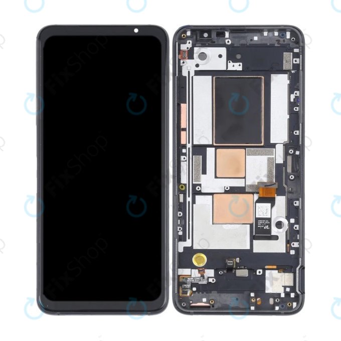 дисплей OLED за Asus ROG Phone 5 ZS673KS, Тъчскрийн и рамка, Phantom Black