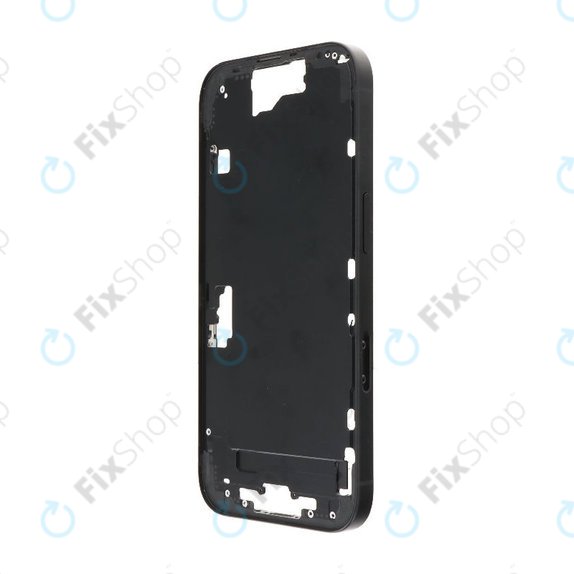 Средна рамка с бутон за включване и бутони за сила на звука за iPhone 16, Black