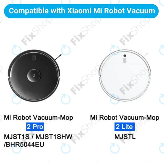 Комплект резервни части за Xiaomi Mi Robot Vacuum Mop 2 Pro, 2 Lite (1x Основна четка, 2x Филтър, 2x Странична четка, 2x Моп кърпа)