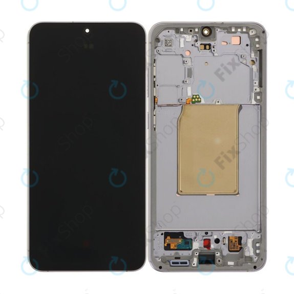 Дисплей OLED за Samsung S25 FE, Jetblack, Тъчскрийн с рамка