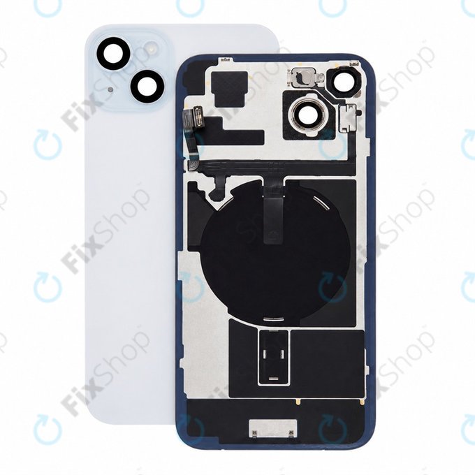 Стъкло на задния капак за iPhone 15 Plus, Blue, Pulled A