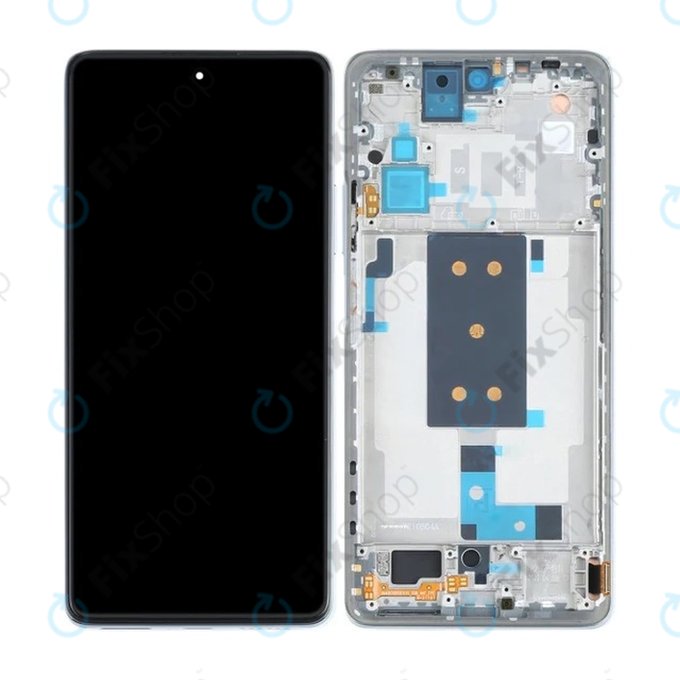 дисплей OLED за Xiaomi 11T 11T Pro, Тъчскрийн и рамка, Celestial Blue