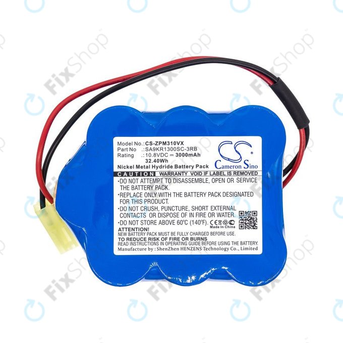 Батерия за Zepter LMG-310, 9P-130, 3000mAh, Ni-MH, 10.8V, SA9KR1300SC-3RB, HQ