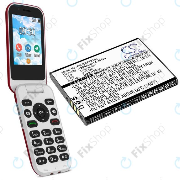 Батерия за Doro 7030, 7031, DFC-0270, 7080, 1200mAh, Li-Ion, 3.7V, DBX-1350A, HQ