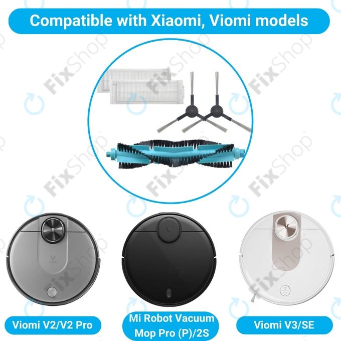 Стандартен комплект за Xiaomi Viomi V2, V2 Pro, V3, SE, Mi Robot Vacuum Mop Pro (P), 2S