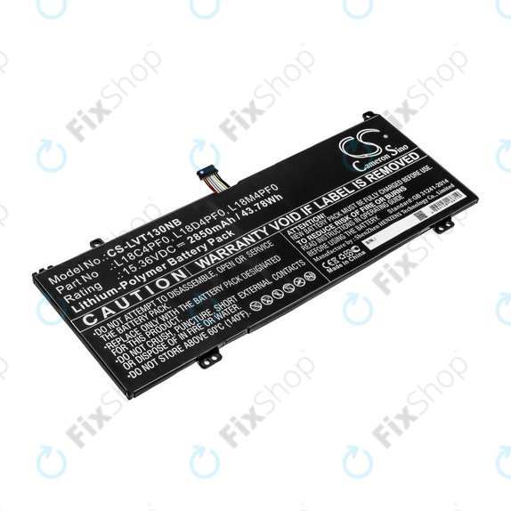 Батерия за Lenovo ThinkBook 13s, 14s, 2850mAh, Li-Pol, 15.36V, L18C4PF0, HQ