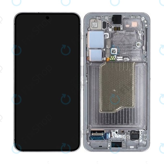 Дисплей за Samsung Galaxy S25, тъч стъкло с рамка, Silver Shadow, GH82-36329A, Genuine Service Pack