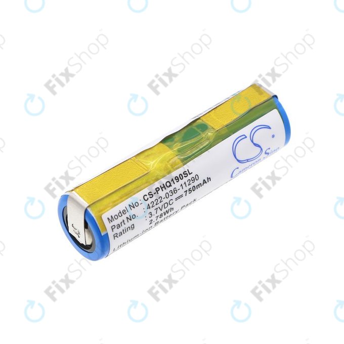 Батерия за Philips 8895XL, 750mAh, Li-Ion, 3.7V, 036-11290, HQ