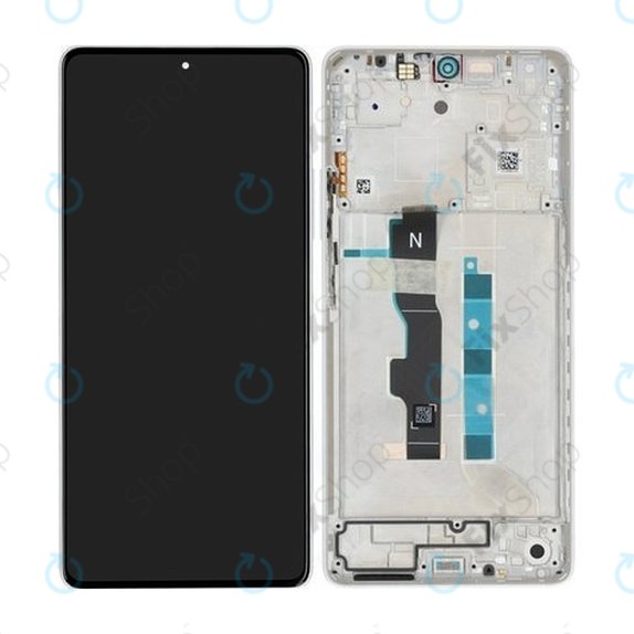 Дисплей за Xiaomi Redmi Note 13 5G 2312DRAABC, Arctic White, Тъчскрийн с рамка, 5600040N1700 Genuine Service Pack