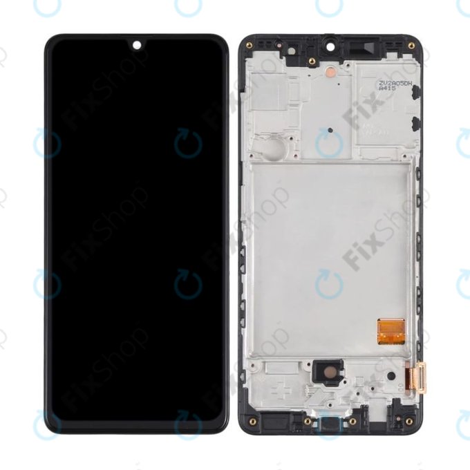 дисплей OLED за Samsung A41 A415F, Тъчскрийн и рамка, Prism Crush Black