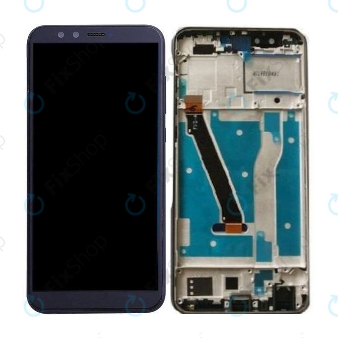 дисплей за Huawei Honor 9 Lite, Тъчскрийн и рамка, Midnight Black, TFT