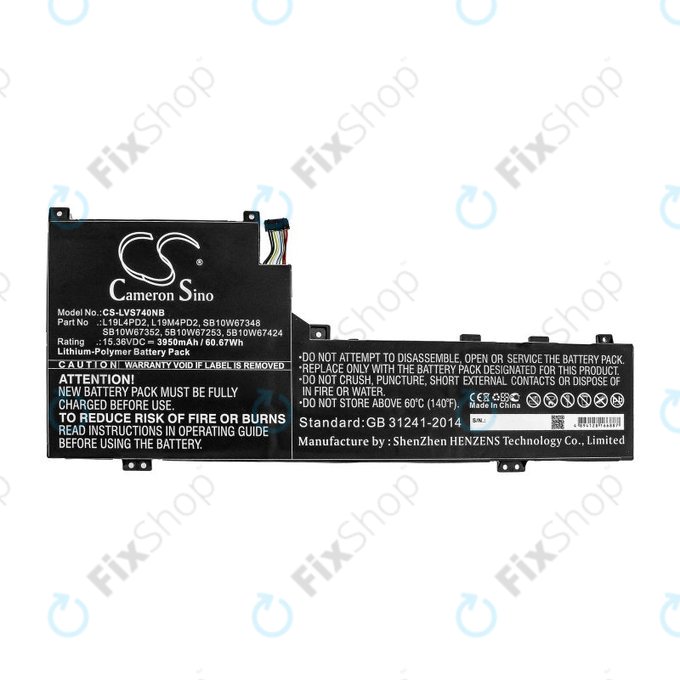 Батерия за Lenovo Yoga S740 14, IdeaPad S740-14IIL, 3950mAh, Li-Pol, 15.36V, L19L4PD2, HQ