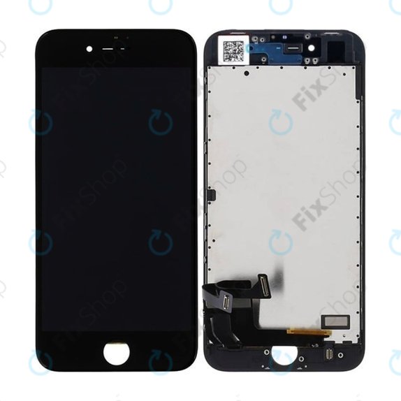 Дисплей In-Cell за iPhone 8, SE (2020), SE (2022), Black, Тъчскрийн с рамка, FixPremium