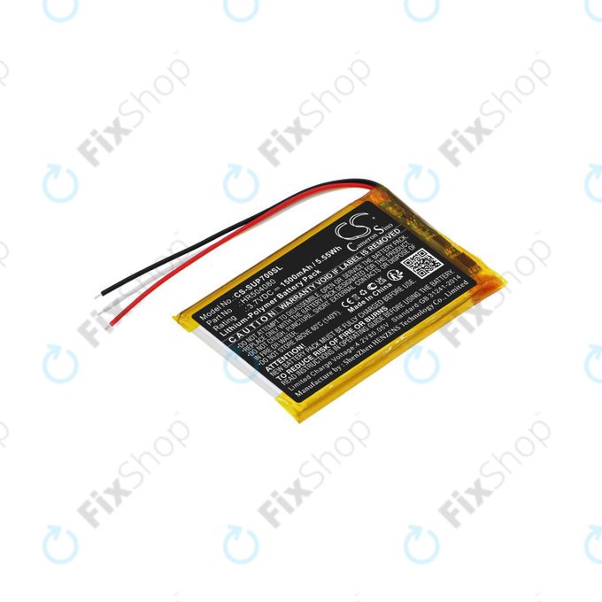 Батерия за Navitel Ms700, Serioux Upq700, 1500mAh, Li-Pol, 3.7V, HR504080, HQ