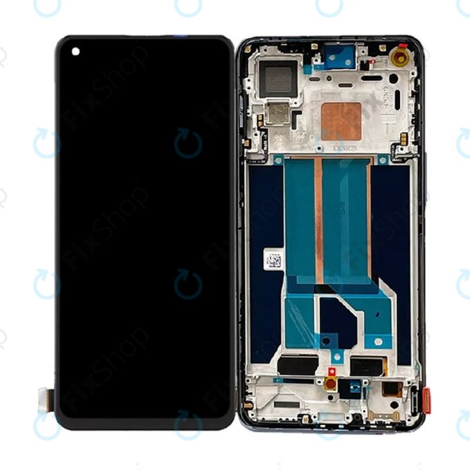 дисплей за OnePlus Nord 2 5G, Тъчскрийн и рамка, черен, Black, TFT