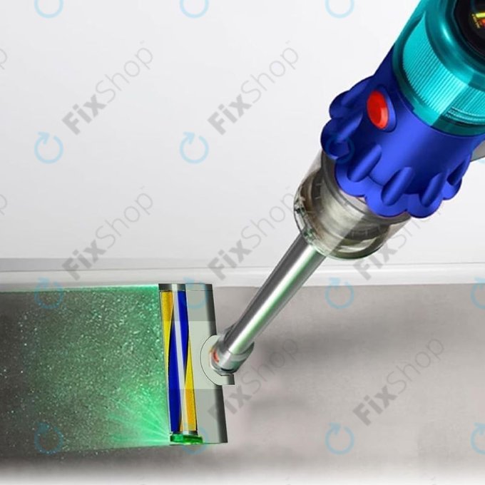 Подова глава с LED зелена светлина за Dyson V12