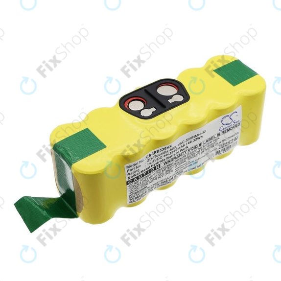 Батерия за iRobot Roomba 500, 600, 700, 800, 900-series, R3, Scooba 450, Vileda 137173, 11702, GD-Roomba-500, VAC-500NMH-33, Ni-MH 14.4V 2800mAh, HQ