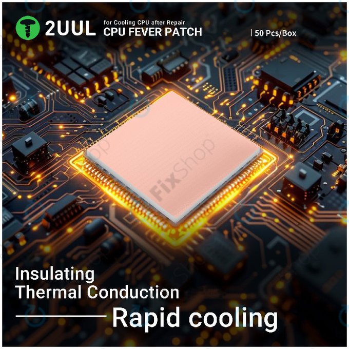Термопроводяща подложка за CPU 2UUL SC09, 17 × 15 × 1.5mm