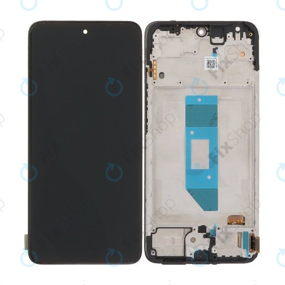Дисплей OLED за Xiaomi Redmi Note 14 4G, Black, Тъчскрийн с рамка