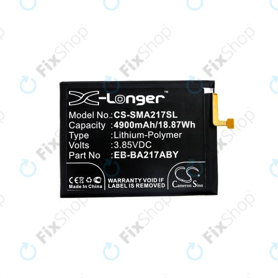Батерия за Samsung A04s, 4900mAh, Li-Pol, 3.85 V, EB-BA217ABY, HQ